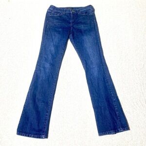Banana Republic Jeans Women's 6 Blue Slim Bootcut Mid Rise Western Stretch Denim